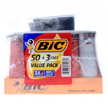 full size big bic cigarette lighters multi purpose assorted color flin - product's photo